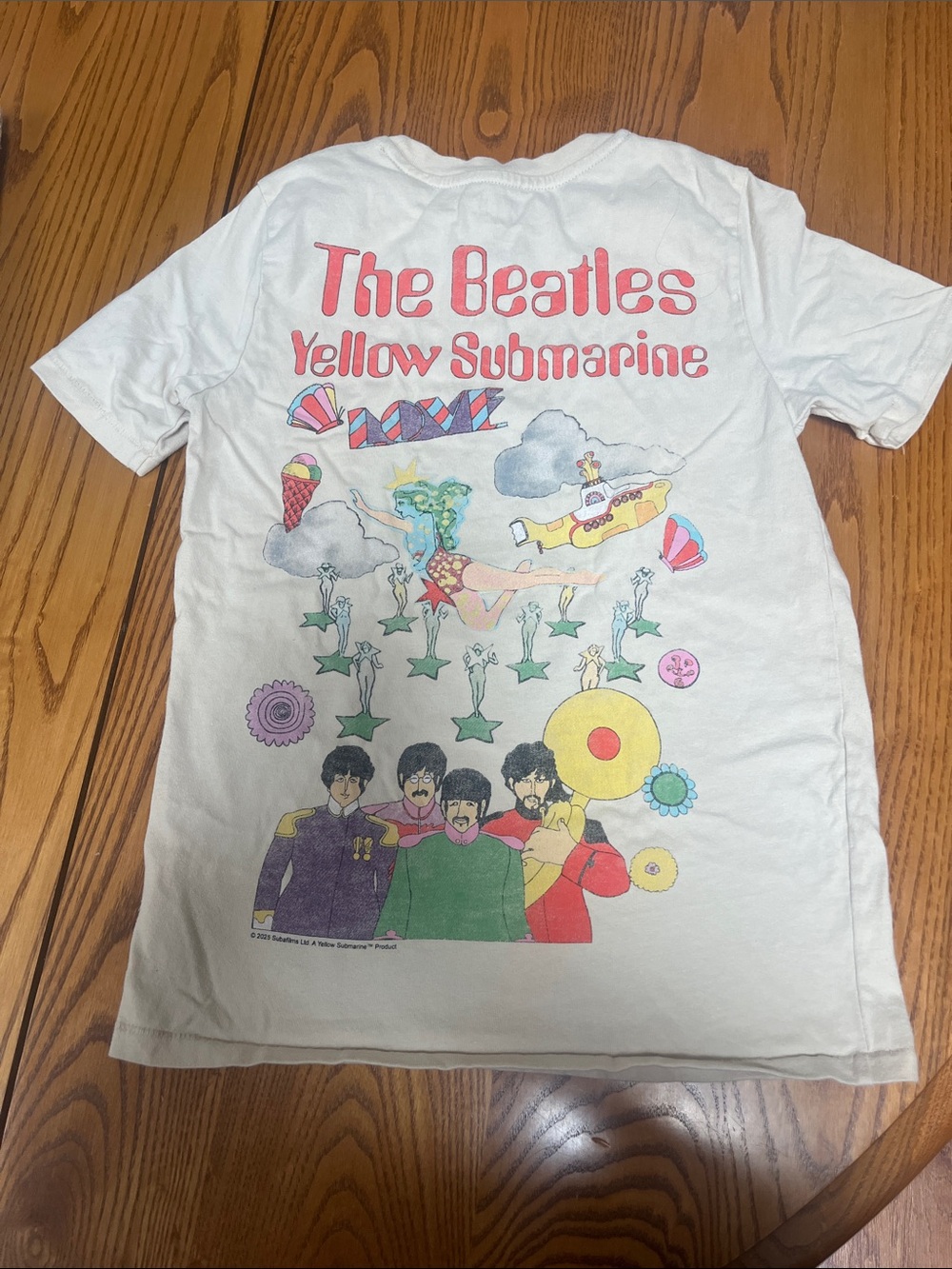 GAP X Junk Food Beatles Yellow Submarine Short Sleeve Tee, Youth Large, LIKE NEW